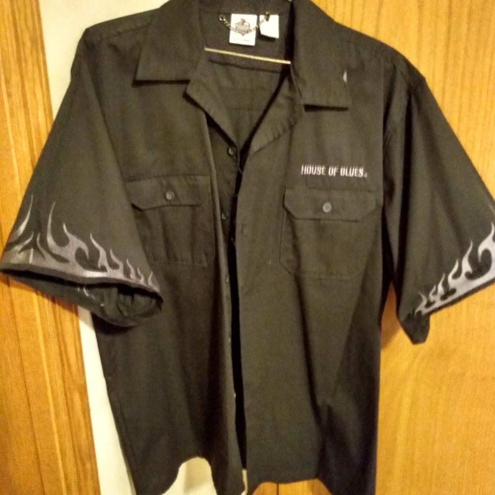 HOB (Black & White XXL) Button Up Shirt